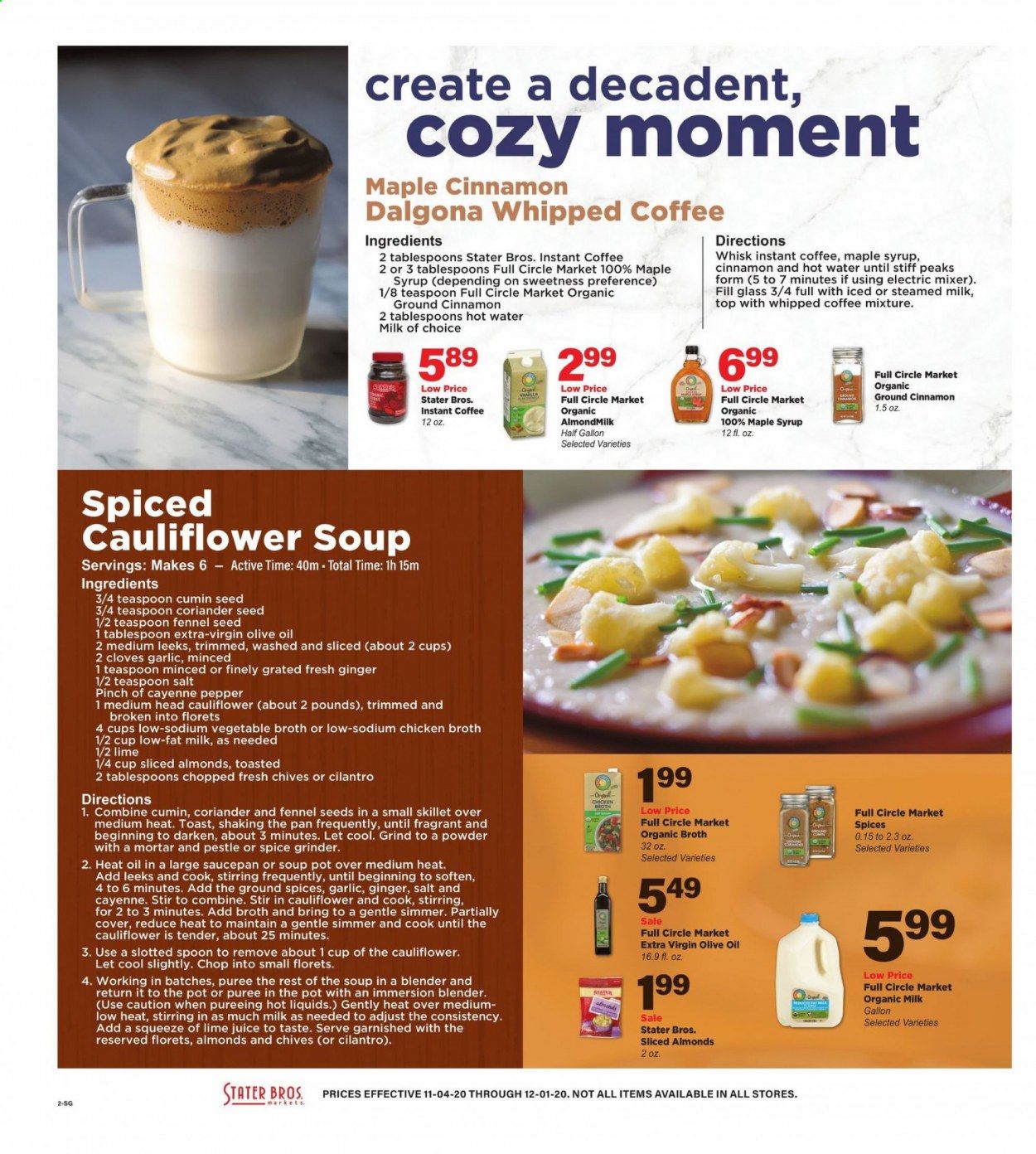 Stater Bros. Weekly Ad Flyer November 4 to December 1
