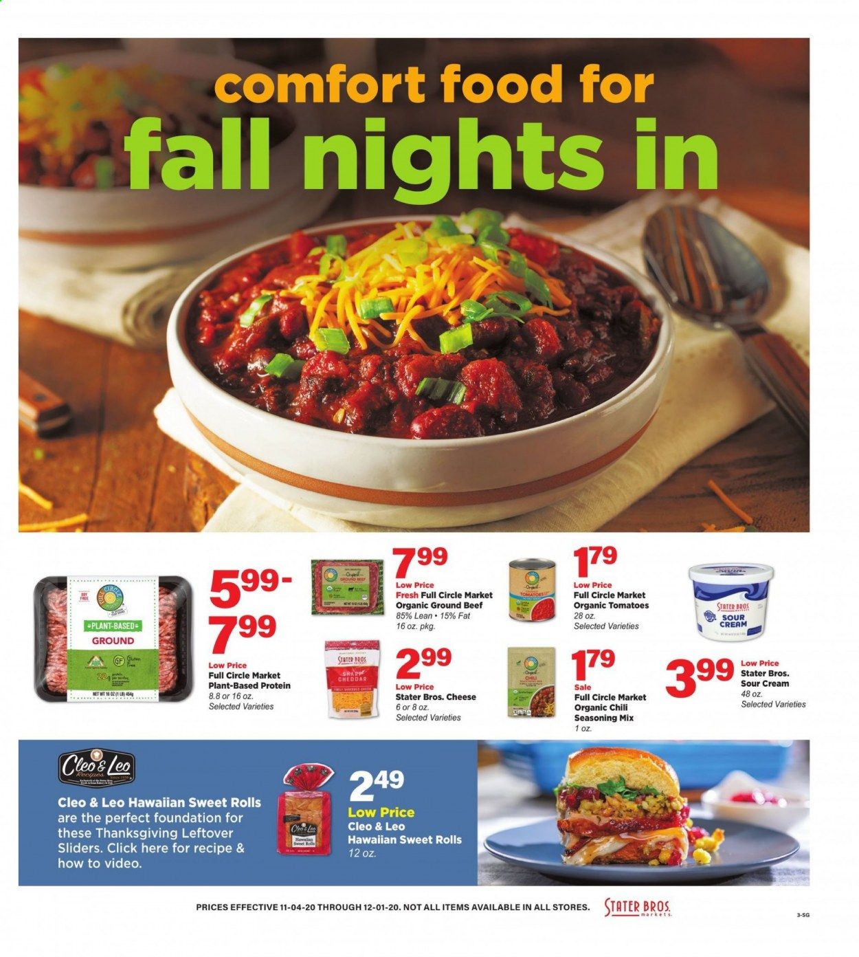 Stater Bros. Weekly Ad Flyer November 4 to December 1