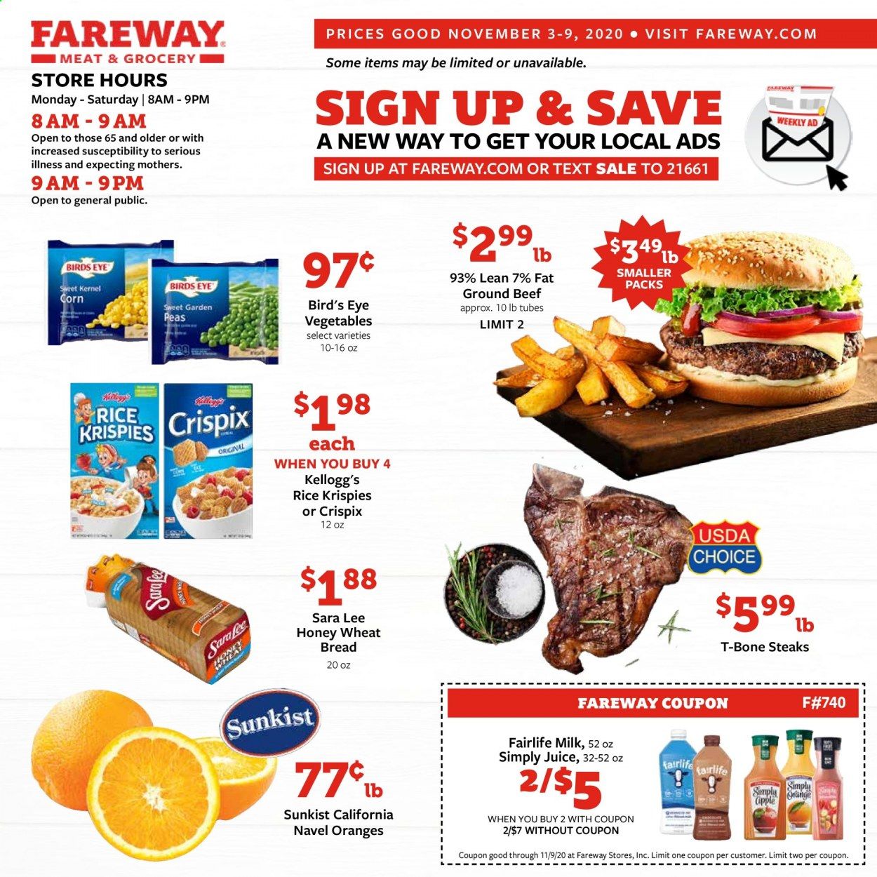 Fareway (IA, IL, MN, MO, NE, SD) Weekly Ad Flyer November 3 to November 9