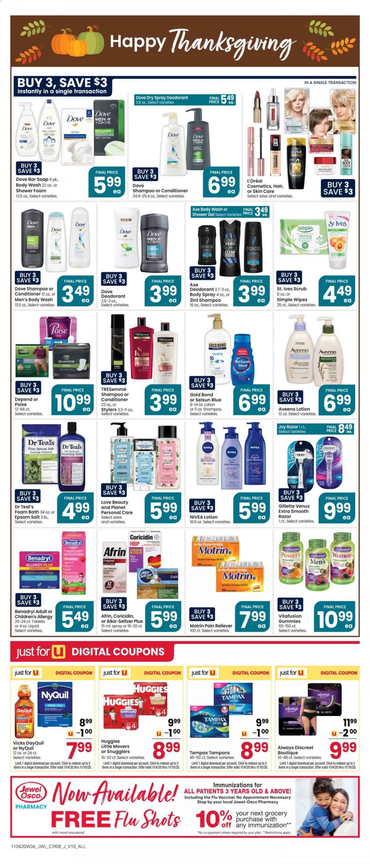 Jewel Osco (IN) Weekly Ad Flyer November 4 to November 10