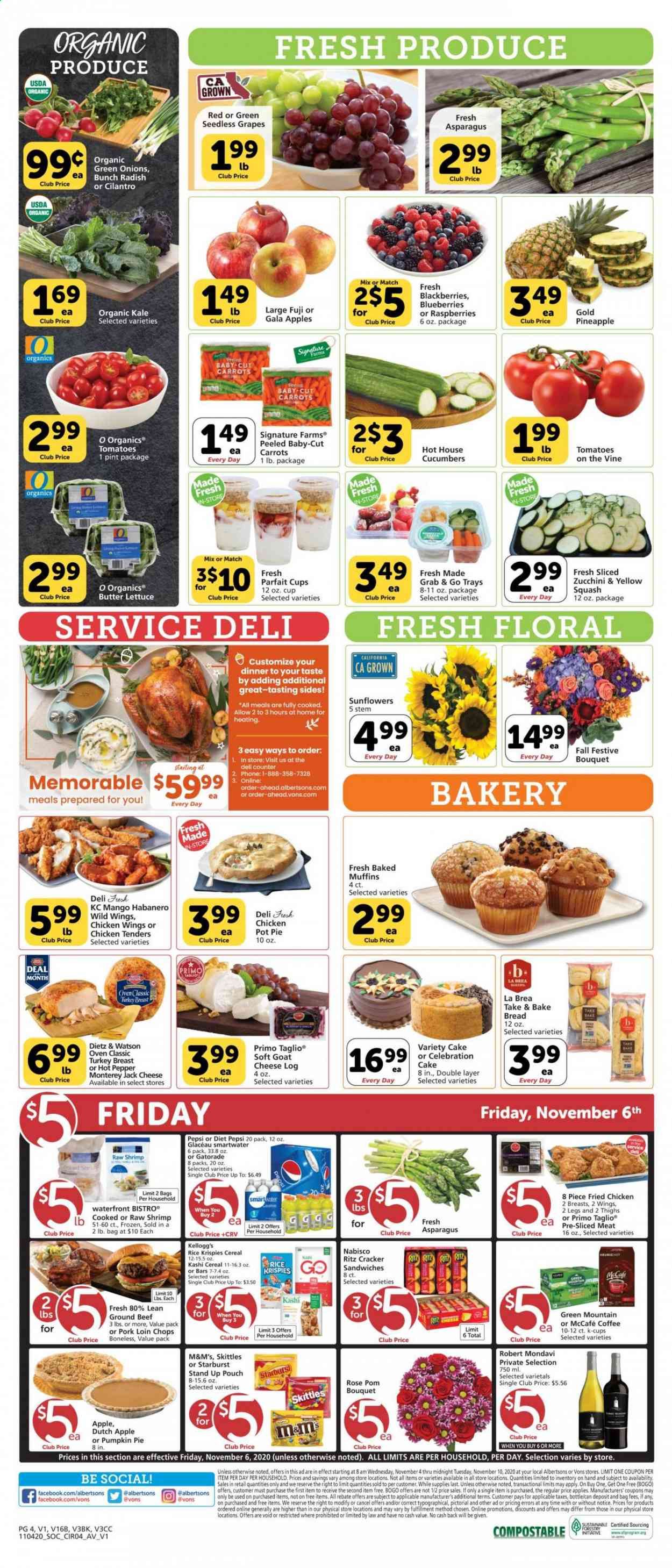 Vons (CA, NV) Weekly Ad Flyer November 4 to November 10