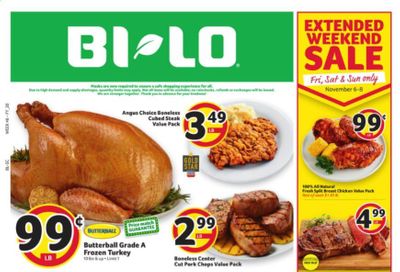 BI-LO Weekly Ad Flyer November 4 to November 10