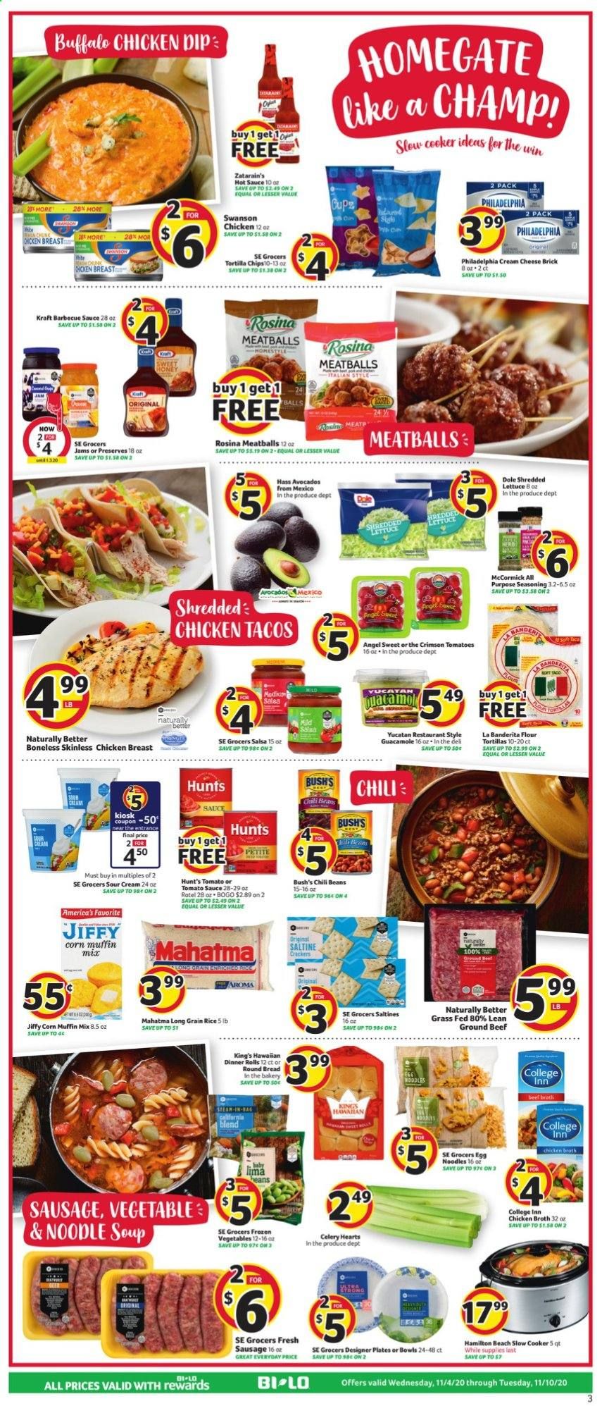 BI-LO Weekly Ad Flyer November 4 to November 10
