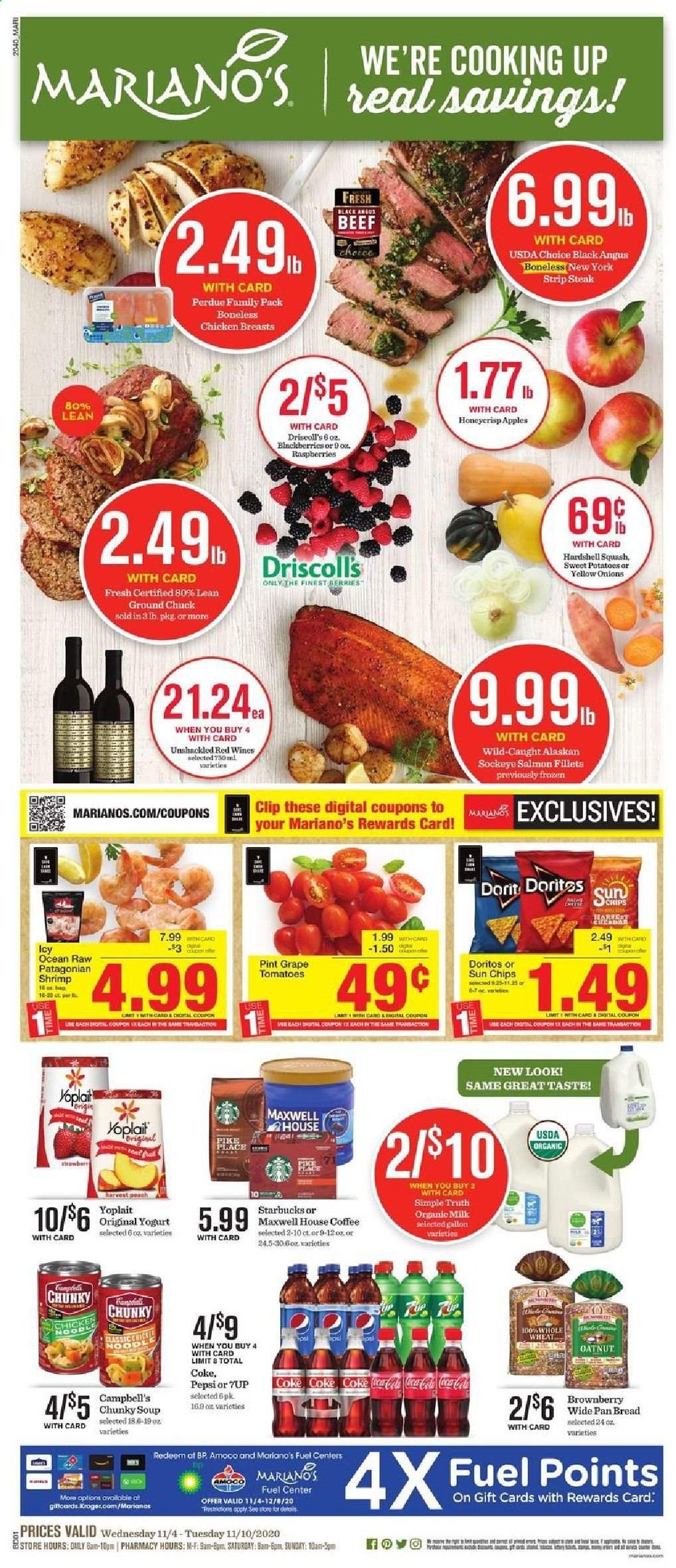 Mariano’s Weekly Ad Flyer November 4 to November 10