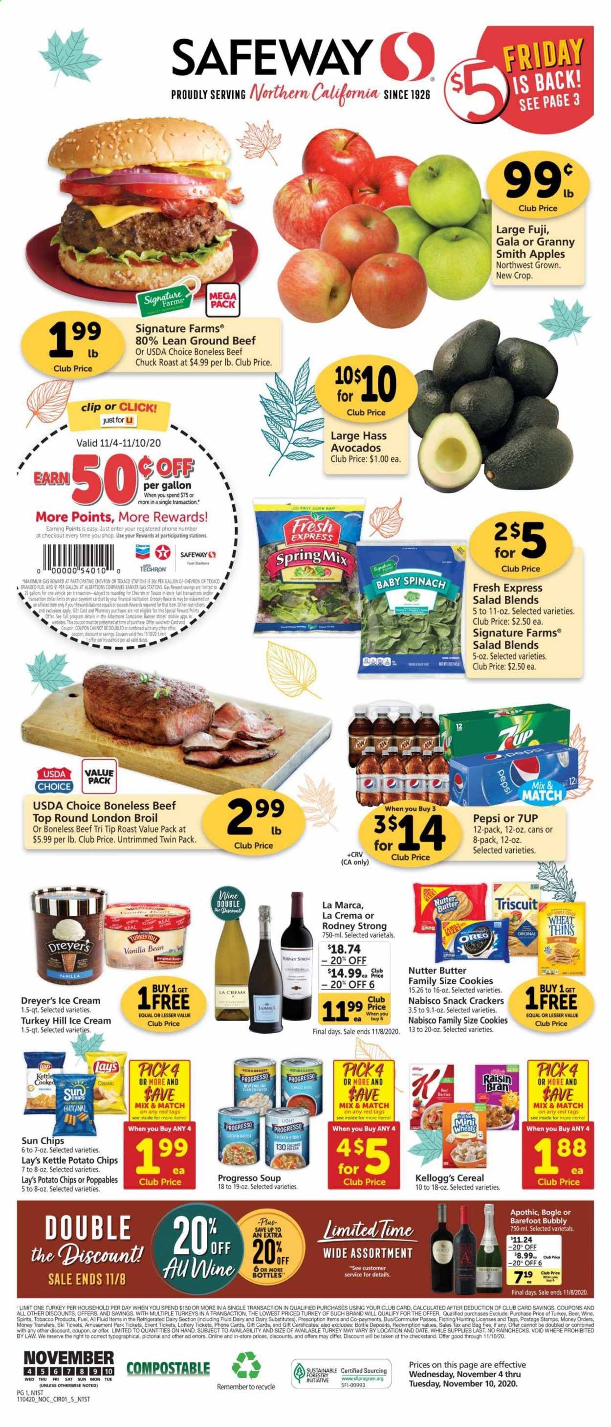 Safeway (AZ, CA, CO, HI, MD, NE, OR, VA, WA) Weekly Ad Flyer November 4 to November 10