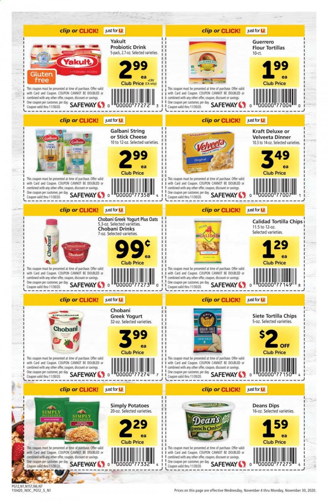 Safeway Weekly Ad Flyer November 4 to November 30