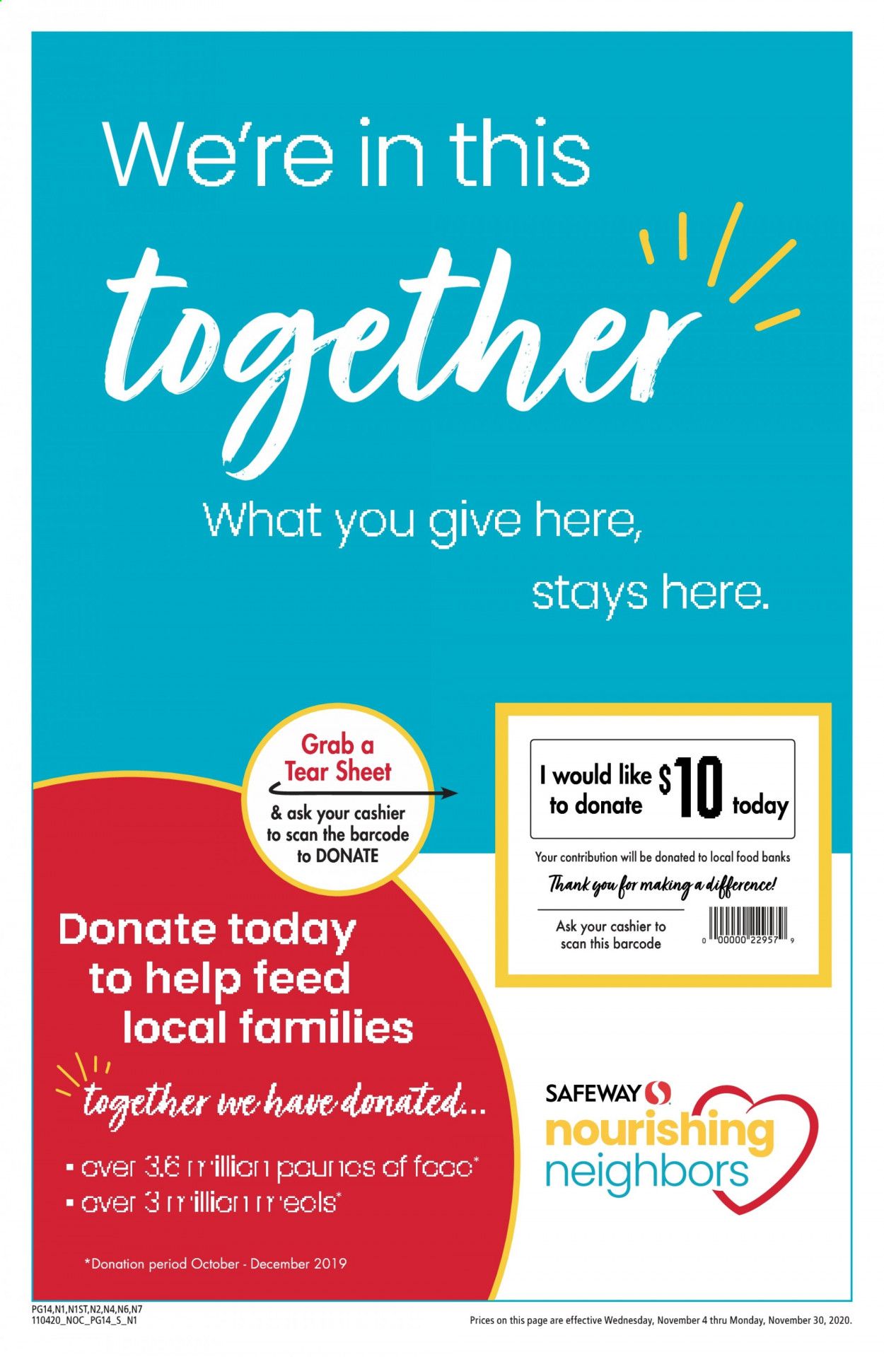 Safeway Weekly Ad Flyer November 4 to November 30