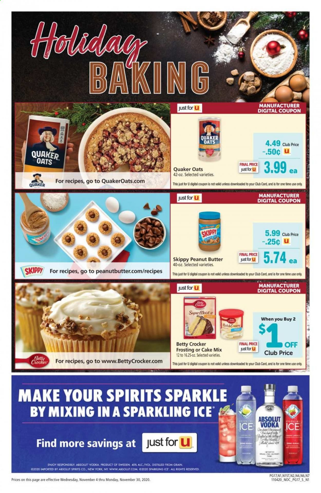 Safeway Weekly Ad Flyer November 4 to November 30