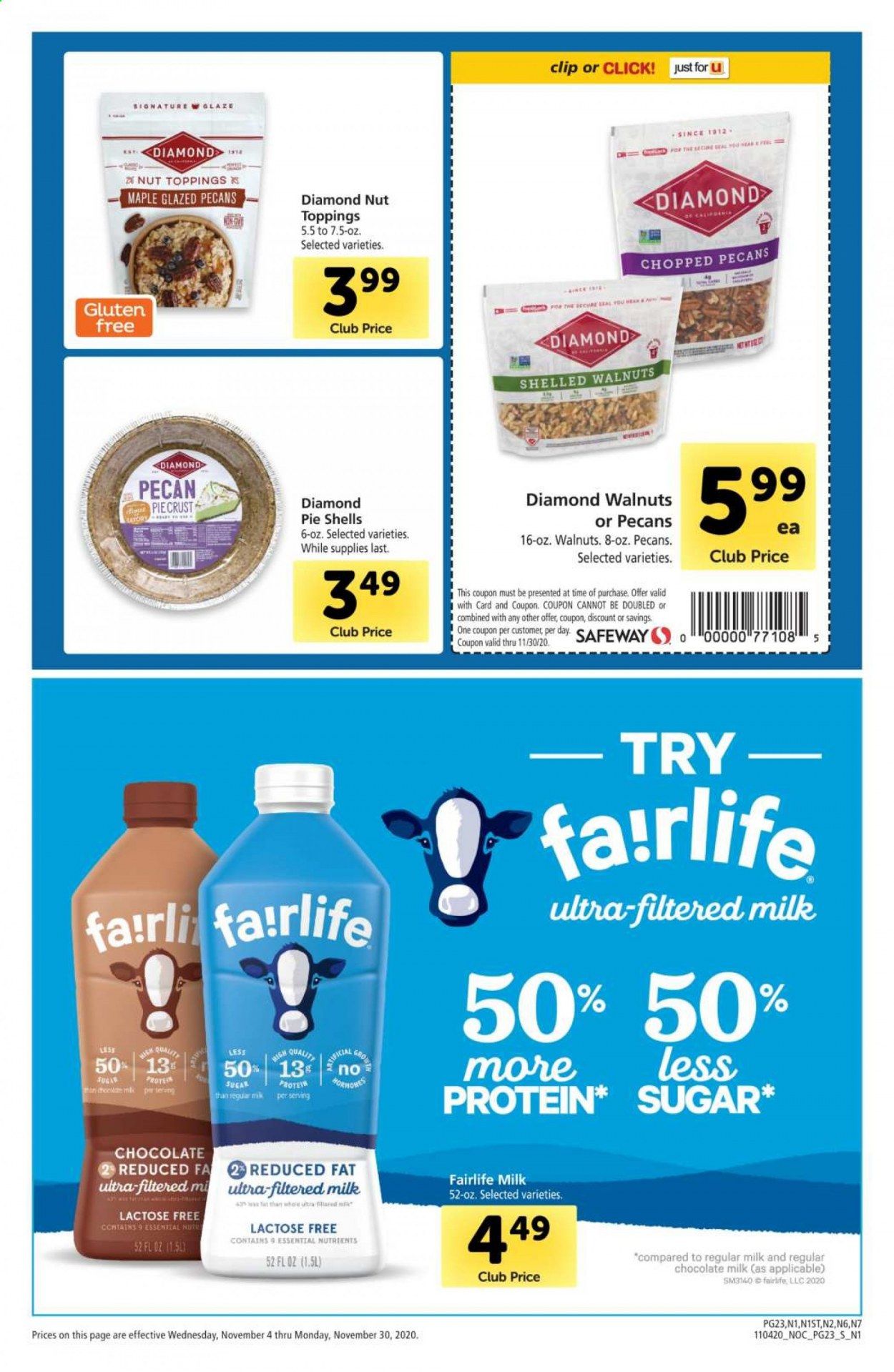 Safeway Weekly Ad Flyer November 4 to November 30