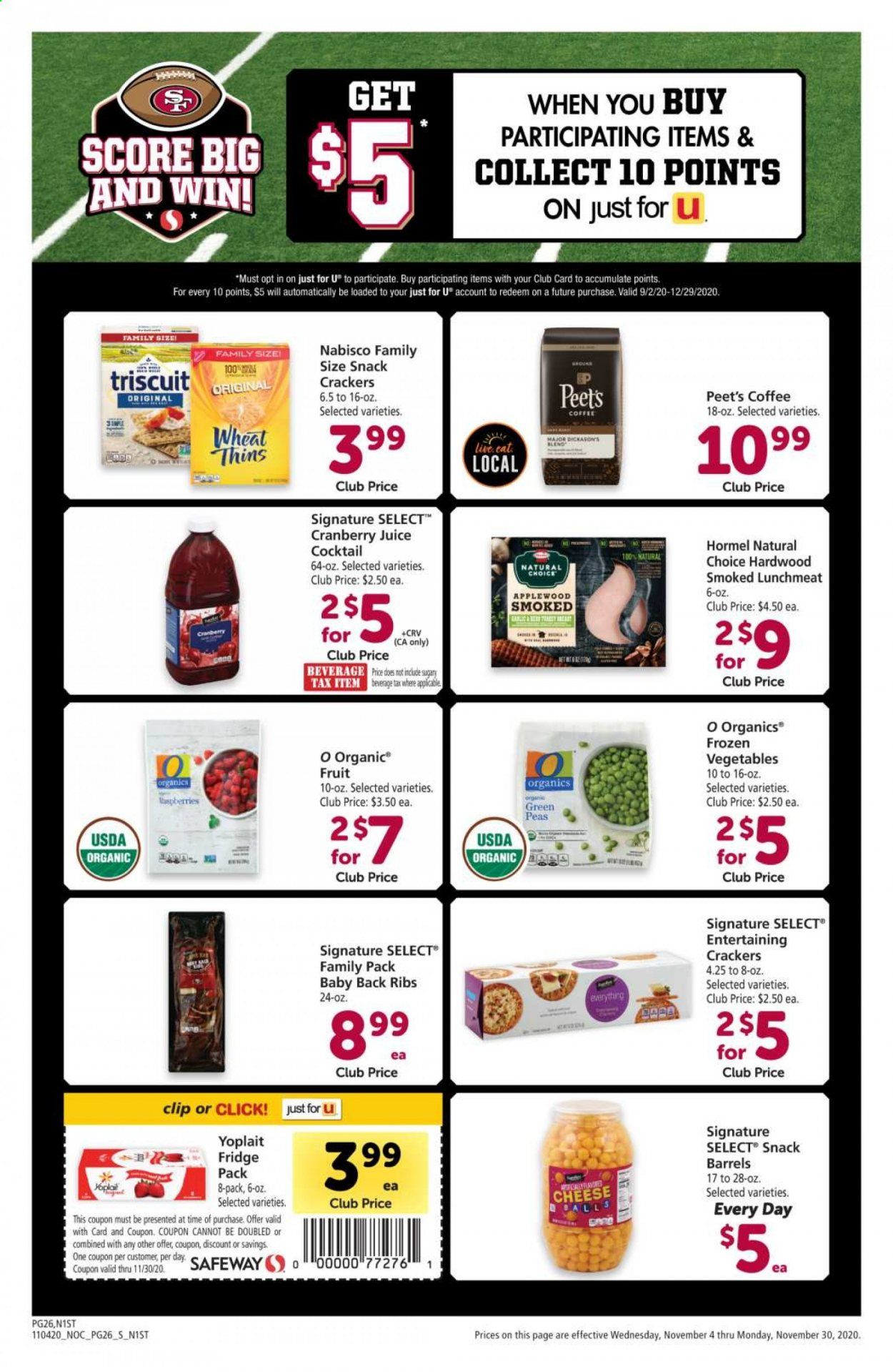 Safeway Weekly Ad Flyer November 4 to November 30