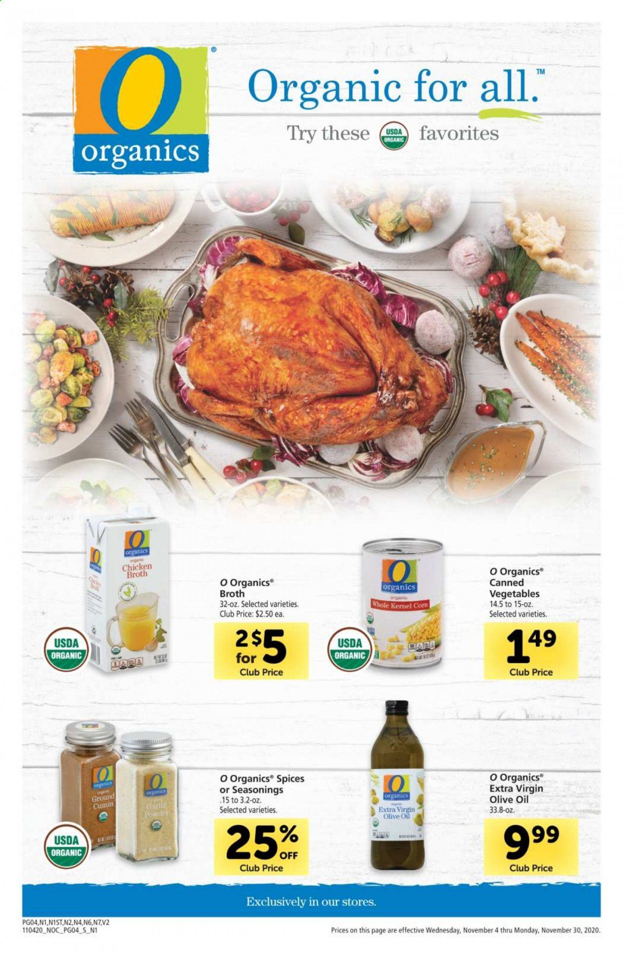 Safeway Weekly Ad Flyer November 4 to November 30