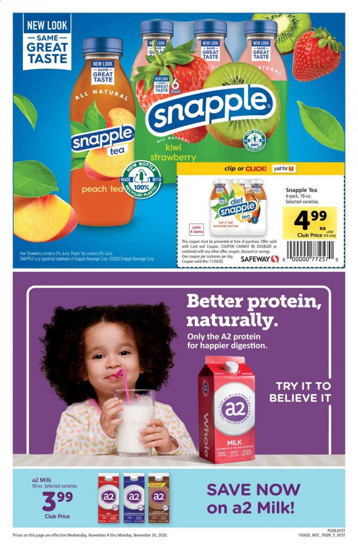 Safeway Weekly Ad Flyer November 4 to November 30