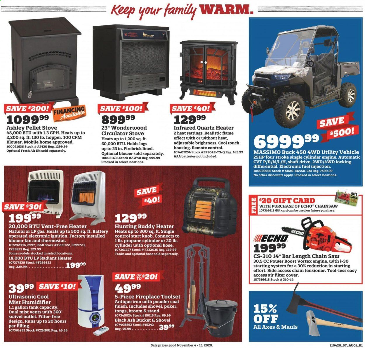 Orscheln Farm and Home Weekly Ad Flyer November 4 to November 15