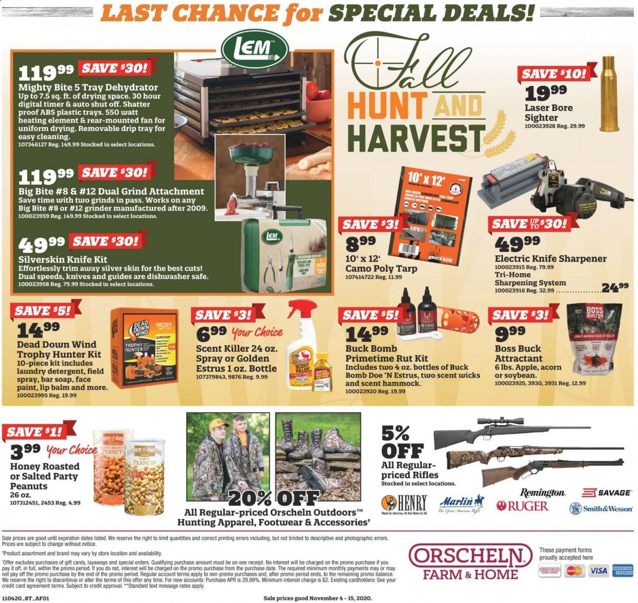 Orscheln Farm and Home Weekly Ad Flyer November 4 to November 15