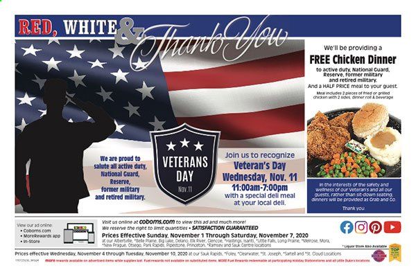 Coborn's (MN, SD) Weekly Ad Flyer November 1 to November 7
