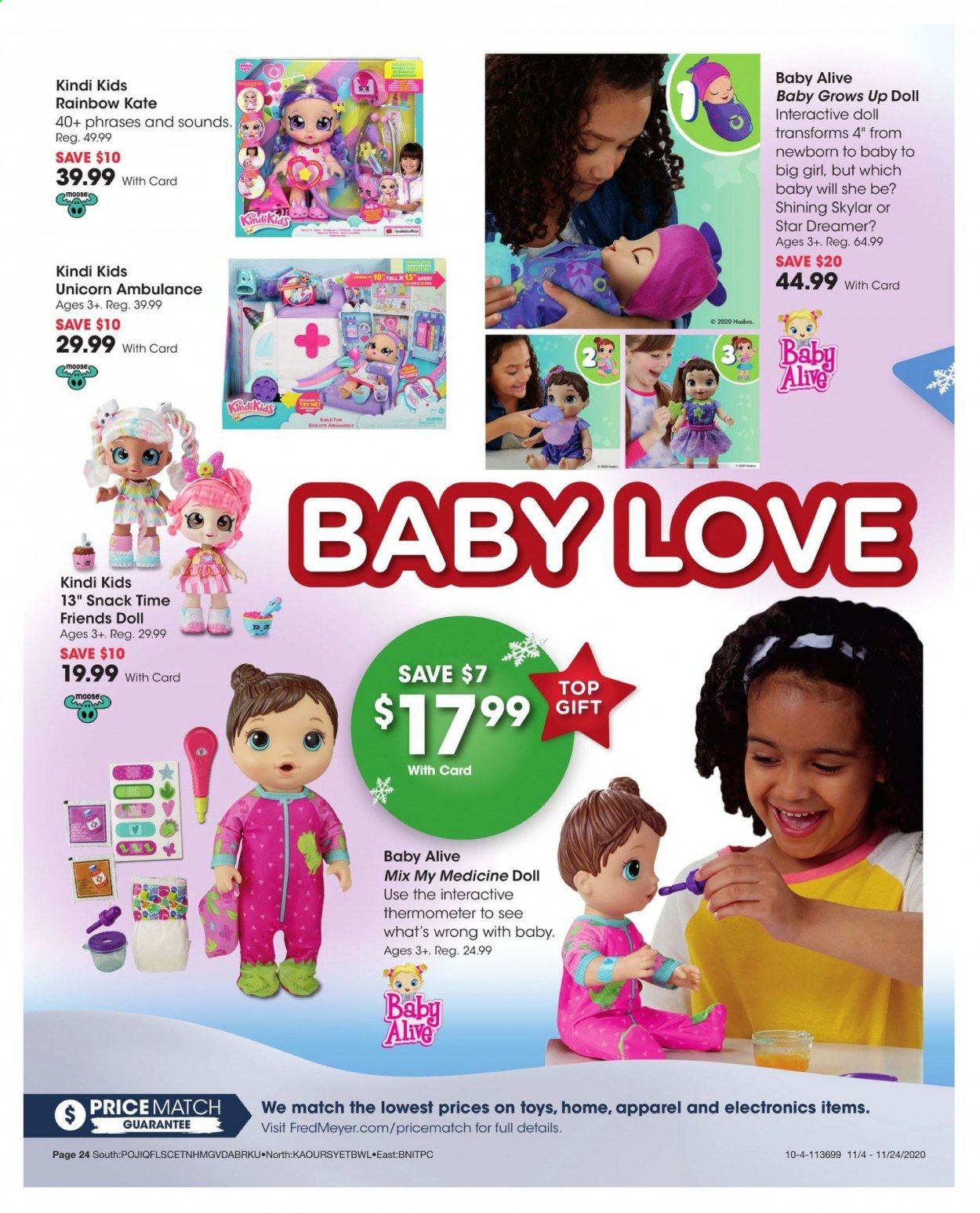 Fred Meyer (DC, DE, NJ, NY, PA, VA) Weekly Ad Flyer November 4 to November 24