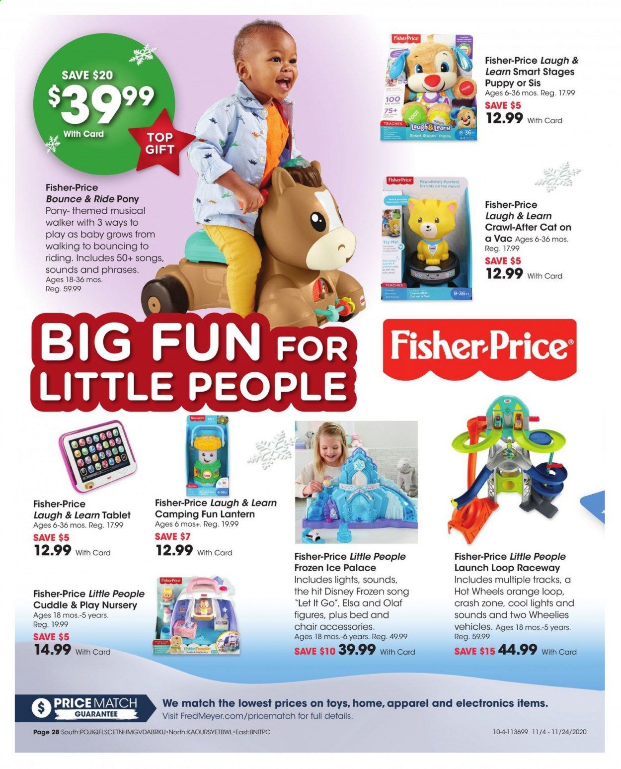 Fred Meyer (DC, DE, NJ, NY, PA, VA) Weekly Ad Flyer November 4 to November 24