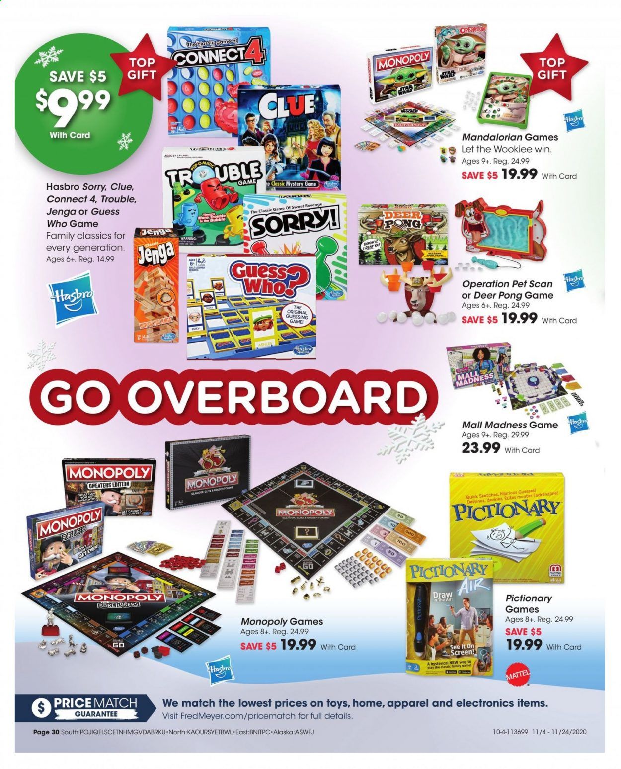 Fred Meyer (DC, DE, NJ, NY, PA, VA) Weekly Ad Flyer November 4 to November 24