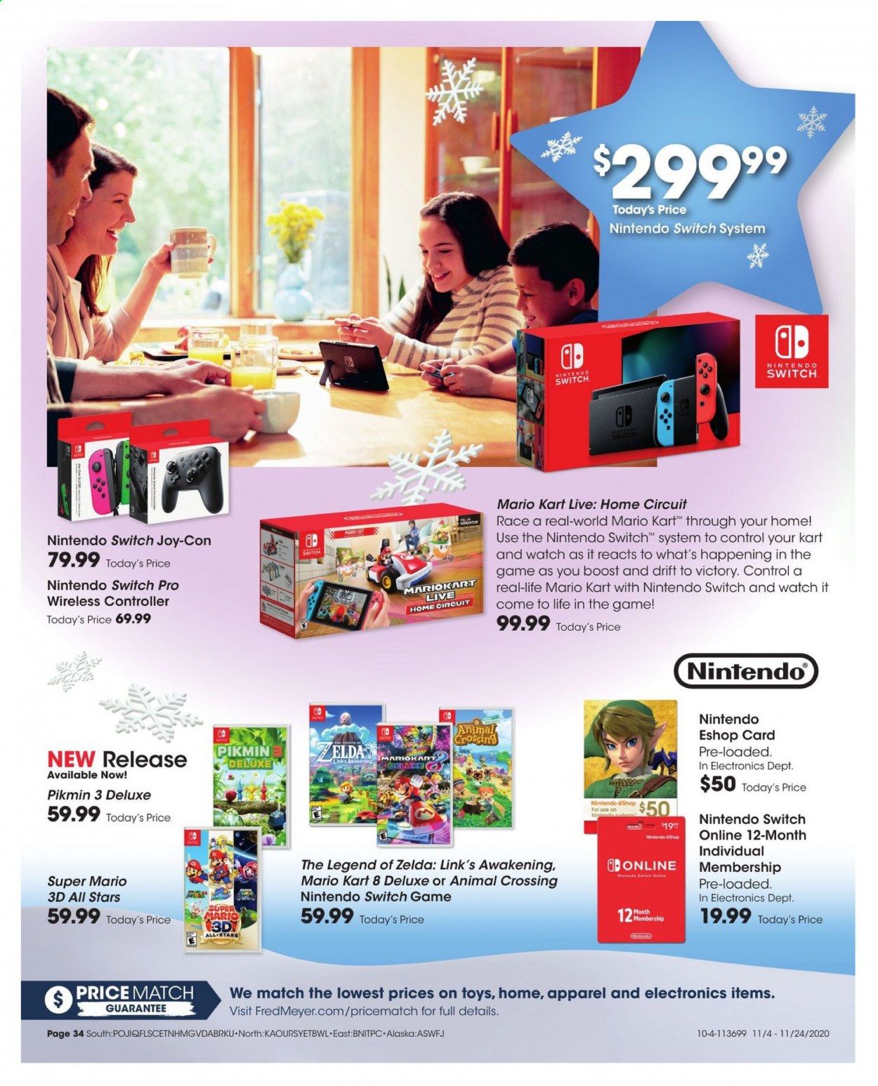 Fred Meyer (DC, DE, NJ, NY, PA, VA) Weekly Ad Flyer November 4 to November 24