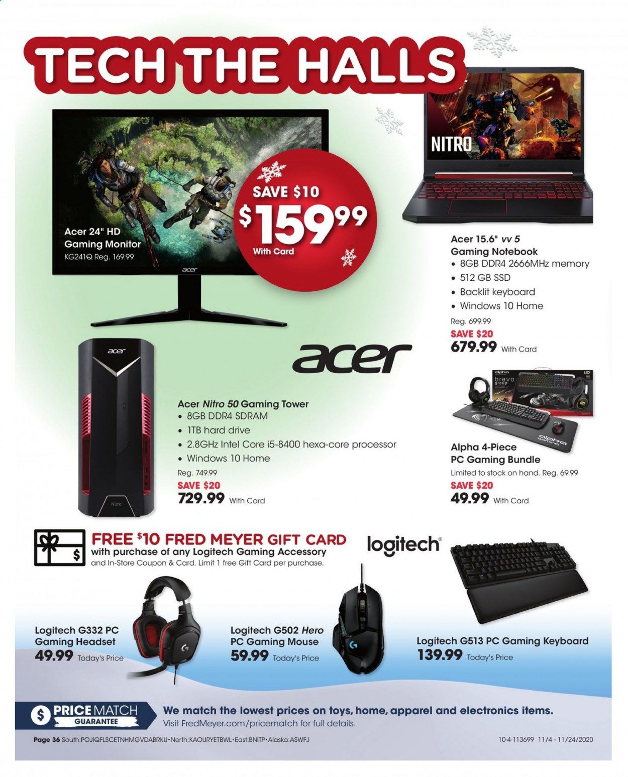 Fred Meyer (DC, DE, NJ, NY, PA, VA) Weekly Ad Flyer November 4 to November 24