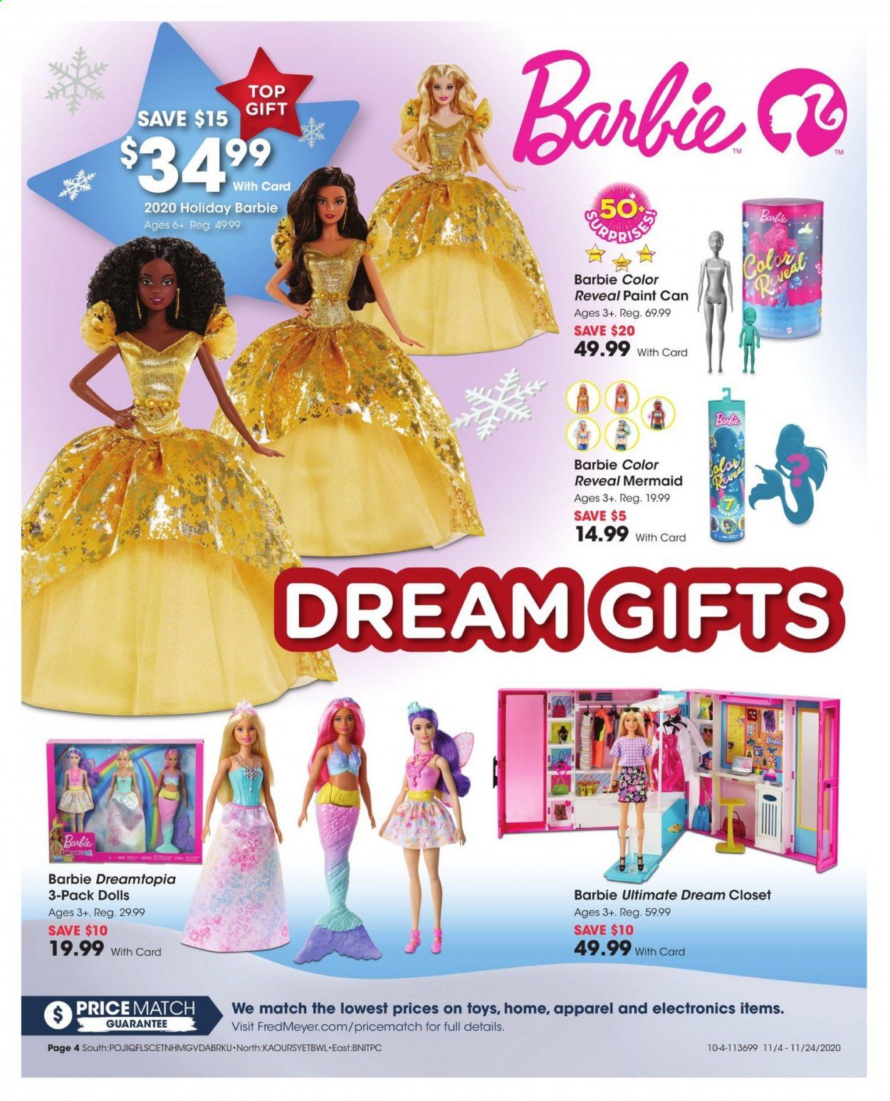 Fred Meyer (DC, DE, NJ, NY, PA, VA) Weekly Ad Flyer November 4 to November 24