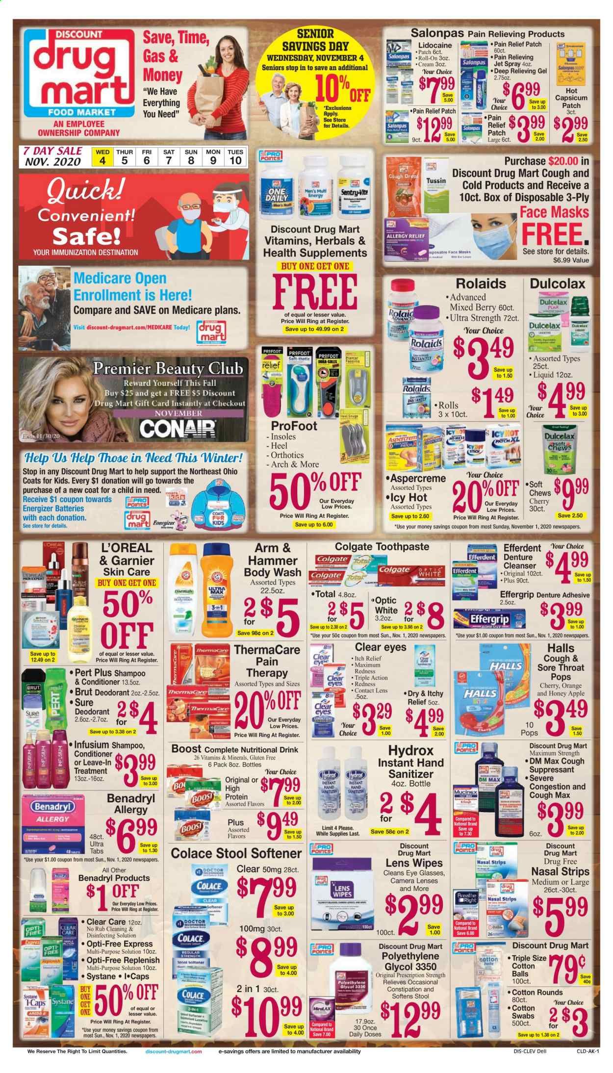 Discount Drug Mart (OH) Weekly Ad Flyer November 4 to November 10