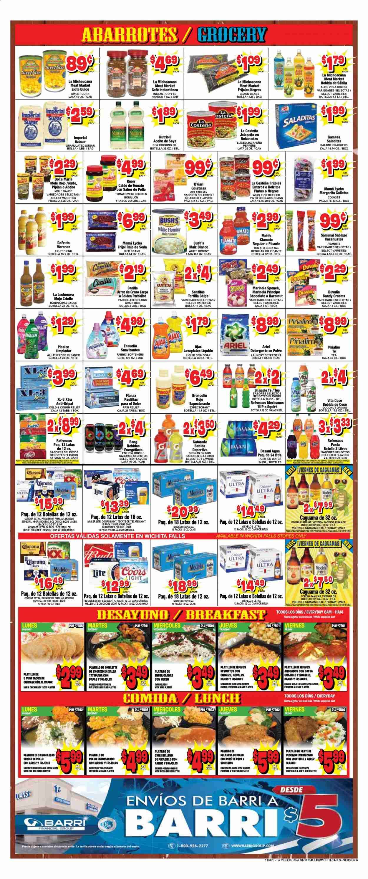 La Michoacana Meat Market (OK, TX) Weekly Ad Flyer November 4 to November 17
