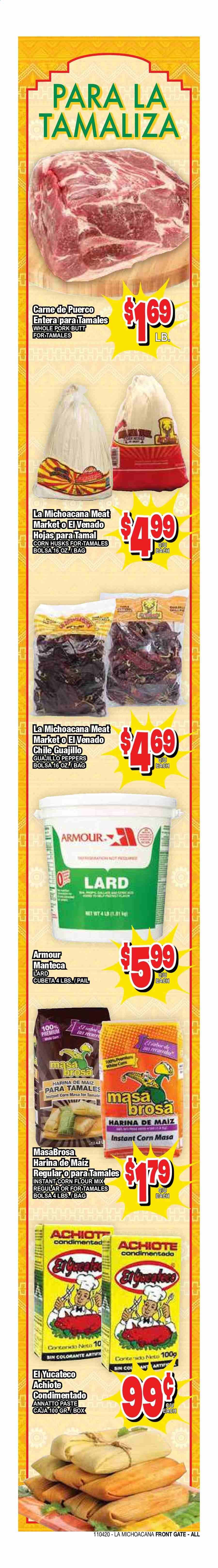 La Michoacana Meat Market (OK, TX) Weekly Ad Flyer November 4 to November 17