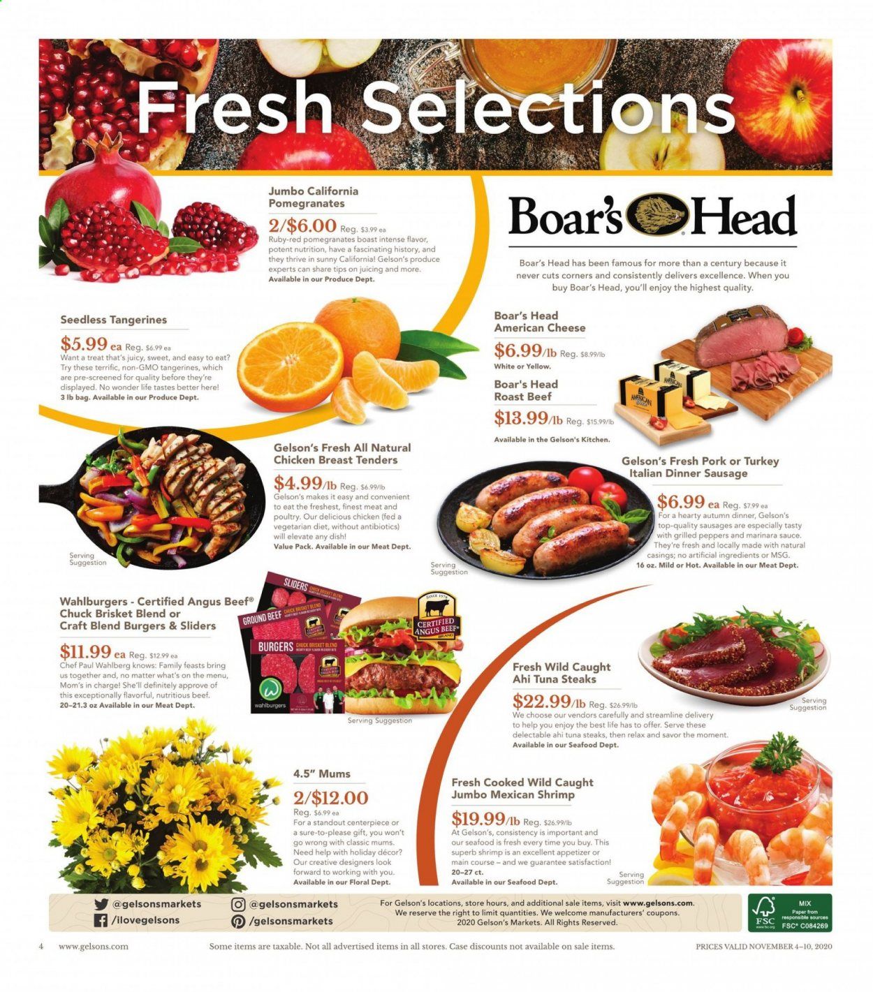 Gelson's Weekly Ad Flyer November 4 to November 10