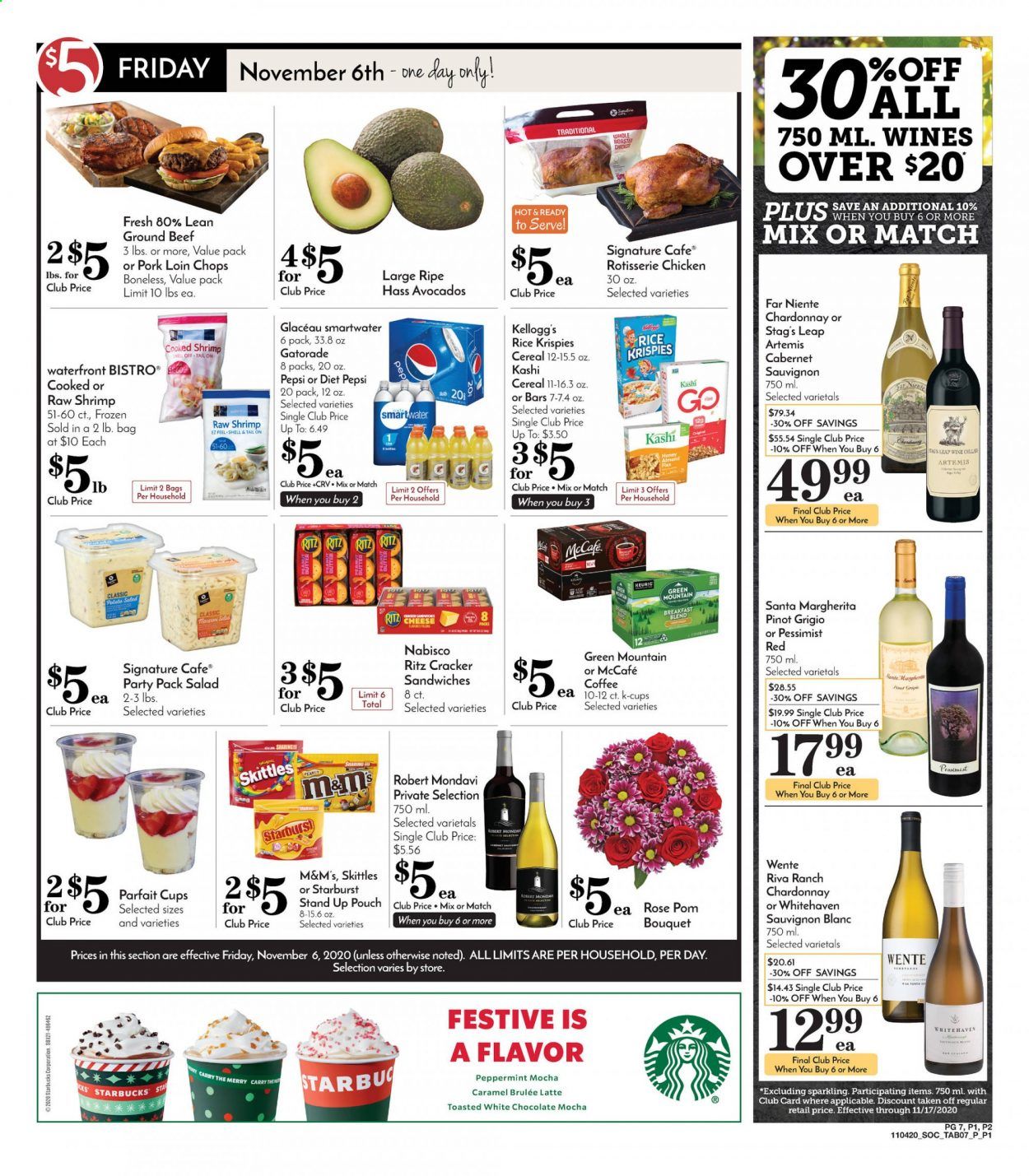 Pavilions (CA) Weekly Ad Flyer November 4 to November 10