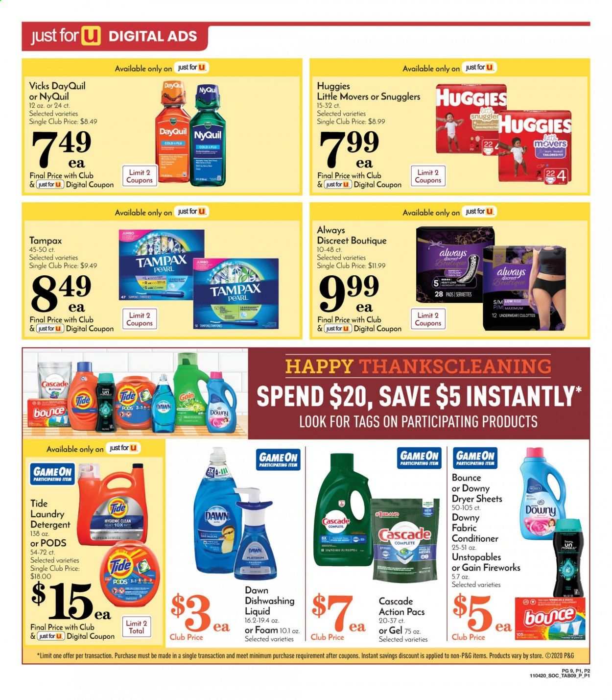 Pavilions (CA) Weekly Ad Flyer November 4 to November 10