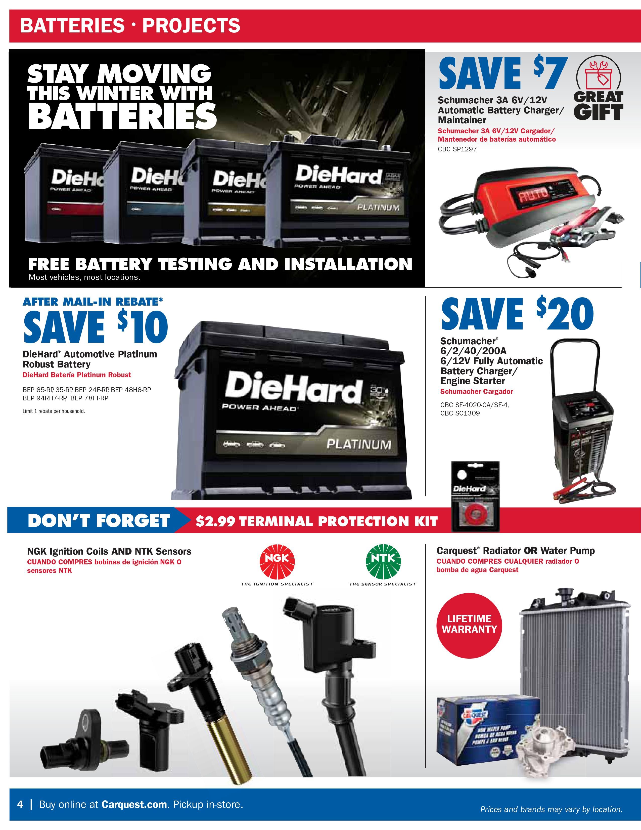 Carquest Auto Parts Monthly Ad Flyer October 29 to December 30, 2020
