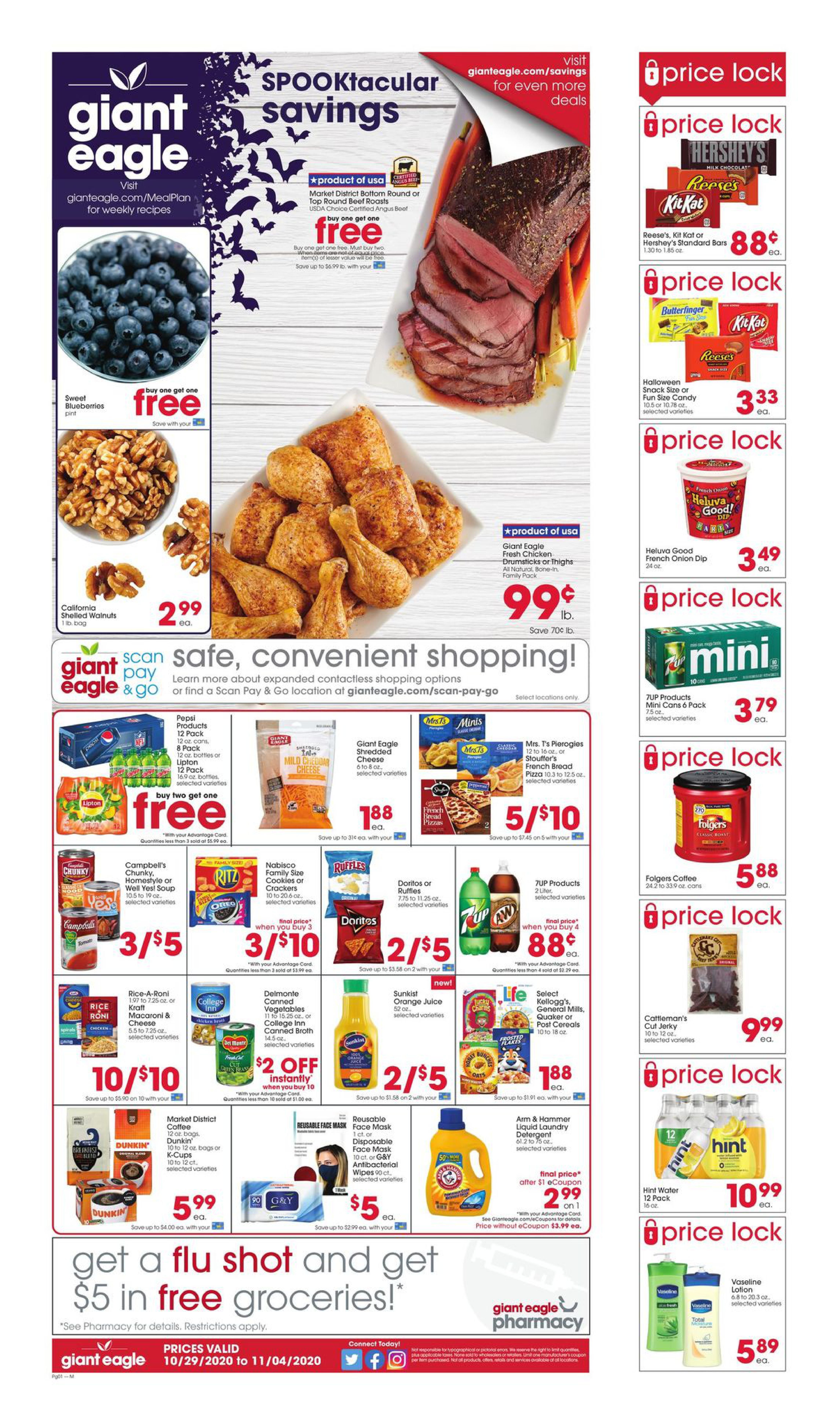 Giant Eagle Weekly Ad Flyer October 29 to November 4, 2020