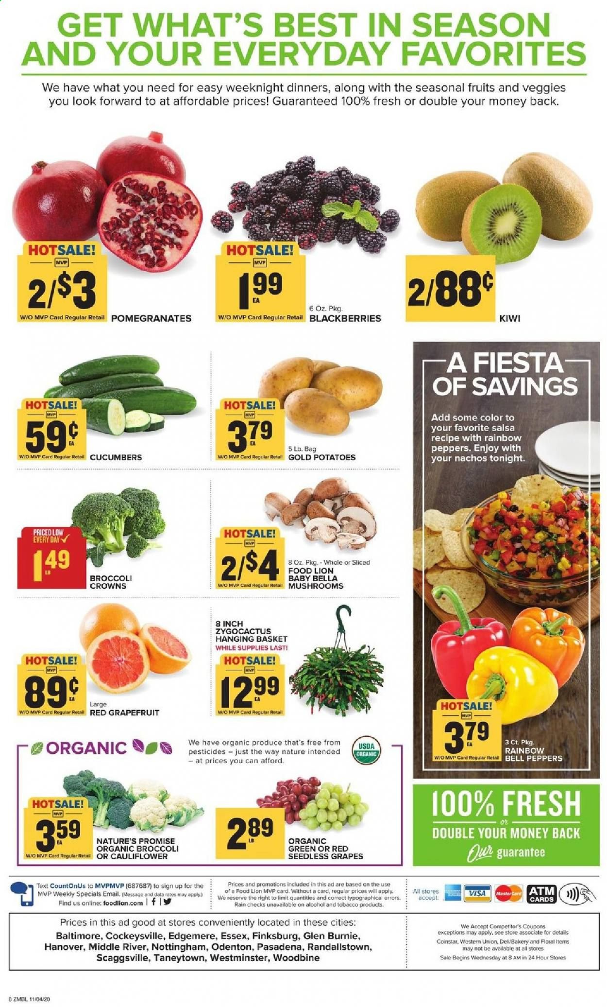 Food Lion (MD) Weekly Ad Flyer November 4 to November 10