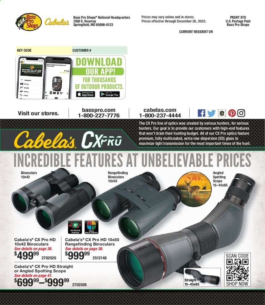 Bass Pro Shops Weekly Ad Flyer November 4 to December 26