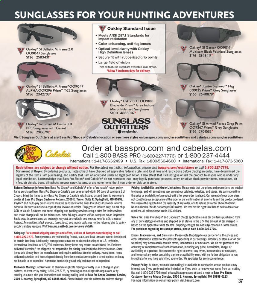 Bass Pro Shops Weekly Ad Flyer November 4 to December 26