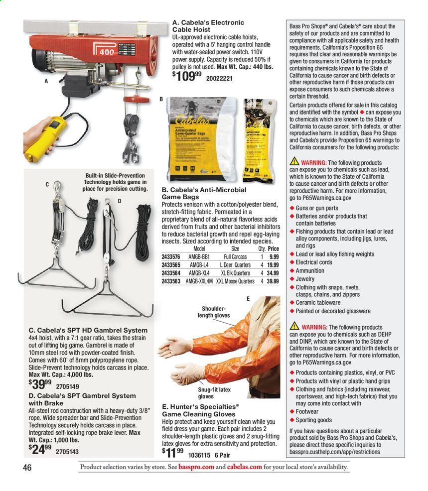 Cabela's Weekly Ad Flyer November 4 to December 26