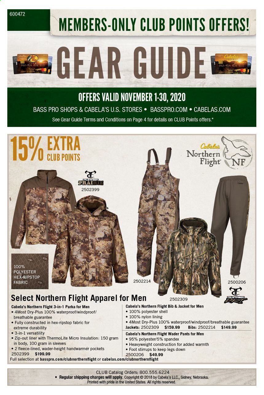 Cabela's Weekly Ad Flyer November 1 to November 30