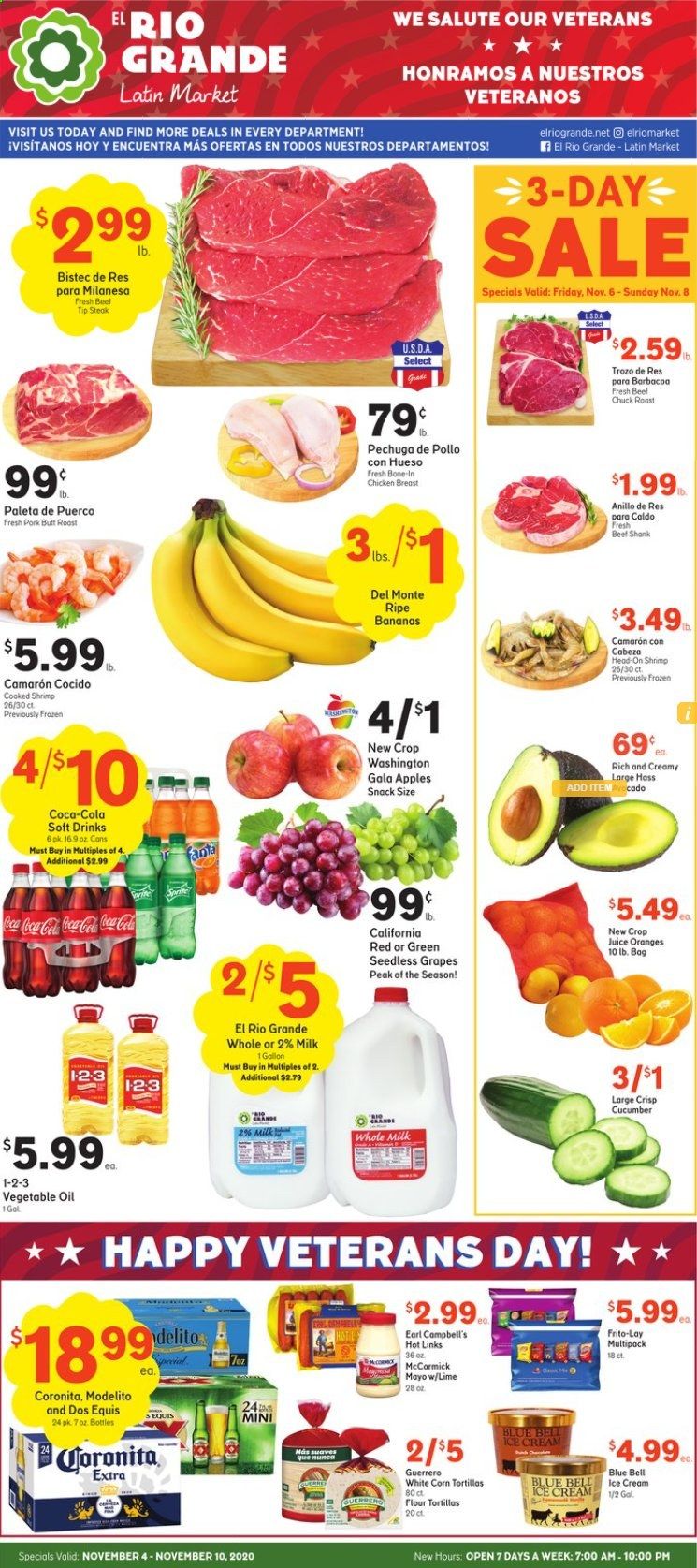 El Rio Grande (10, 21, 25, 30, 34, 53, 90) Weekly Ad Flyer November 4 to November 10