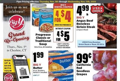 Big Y (CT) Weekly Ad Flyer November 5 to November 11