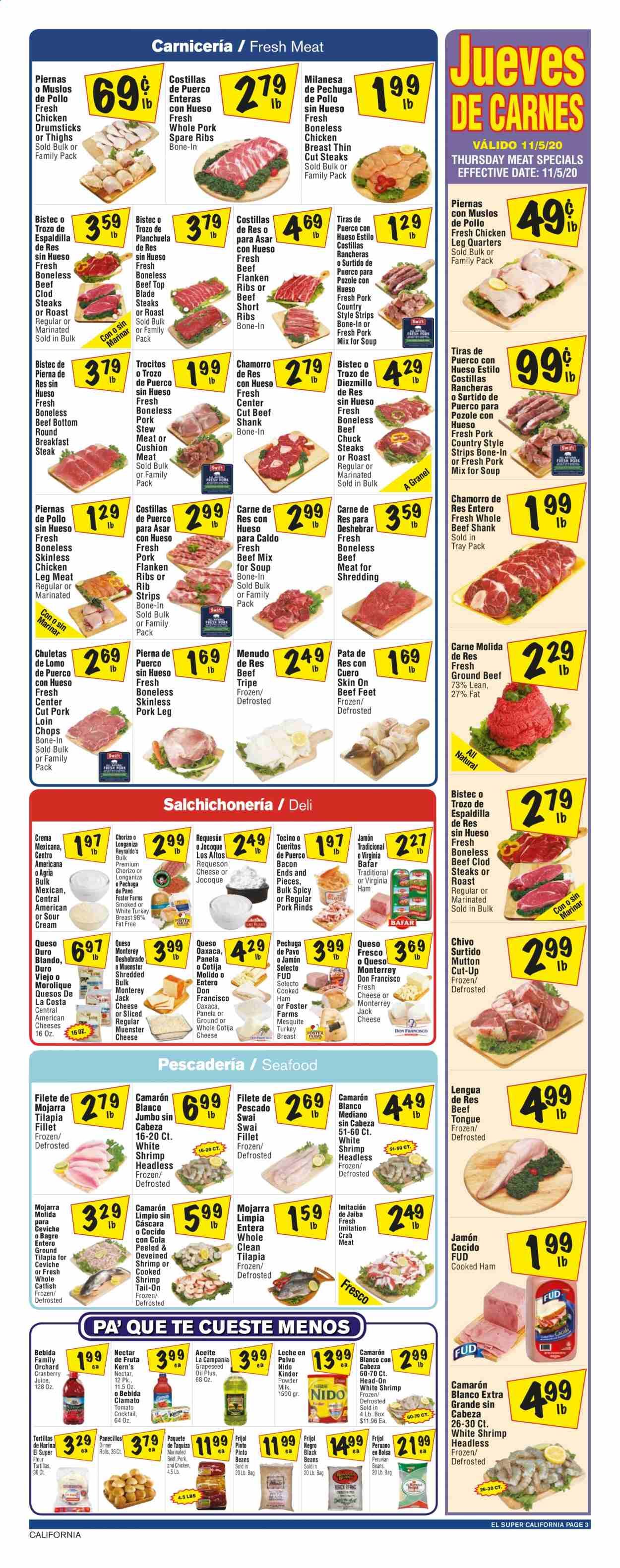 El Super (AZ, CA, NM, NV, TX) Weekly Ad Flyer November 4 to November 10