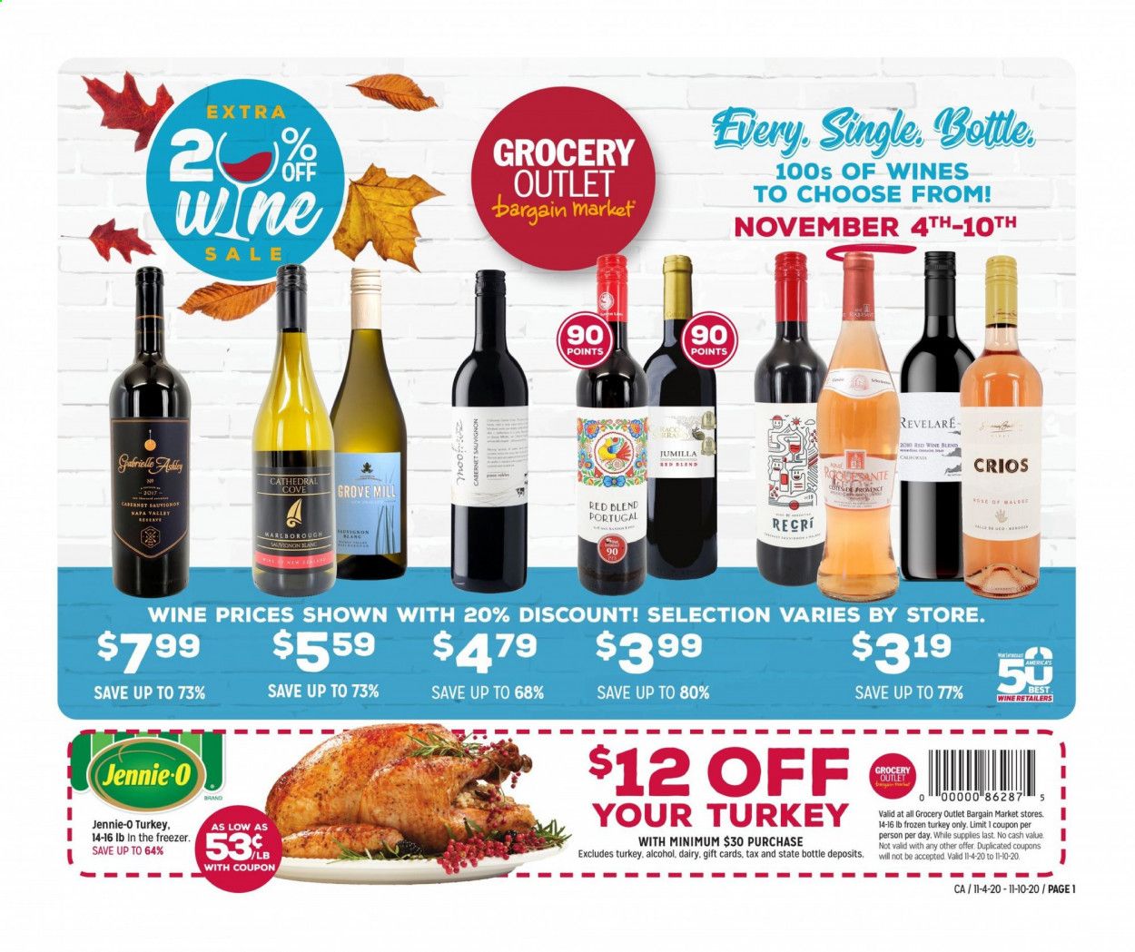 Grocery Outlet Weekly Ad Flyer November 4 to November 10