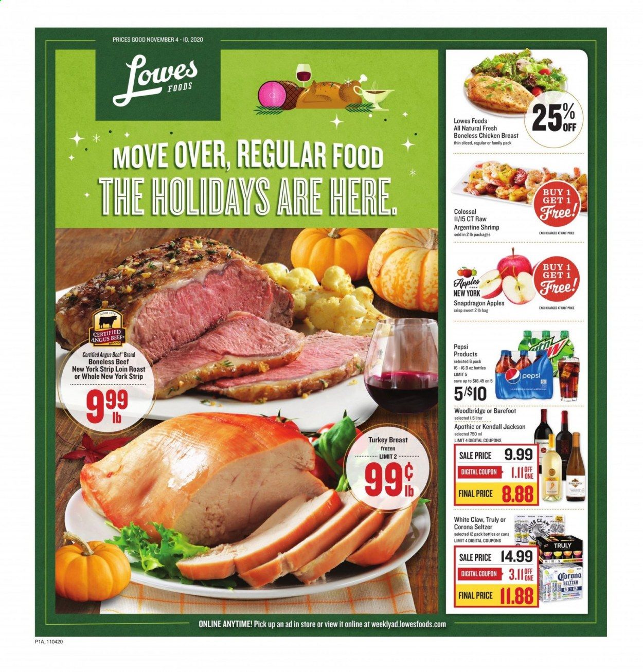 Lowes Foods Weekly Ad Flyer November 4 to November 10
