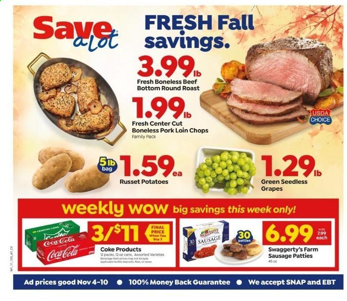 Save a Lot Weekly Ad Flyer November 4 to November 10