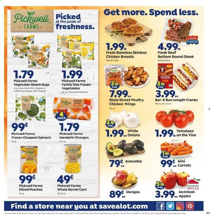 Save a Lot Weekly Ad Flyer November 4 to November 10