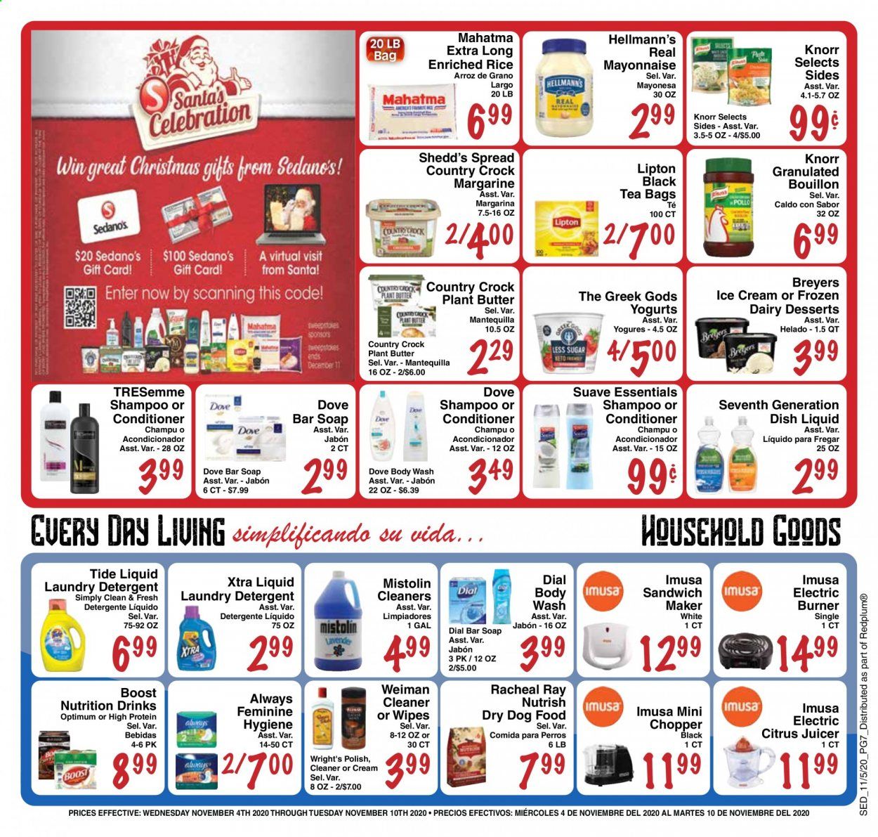 Sedano's (FL) Weekly Ad Flyer November 4 to November 10