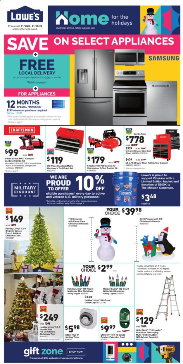 Lowe's Weekly Ad Flyer November 5 to November 18