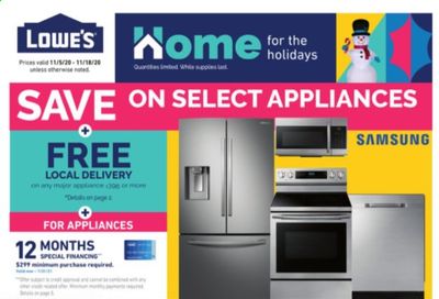 Lowe's Weekly Ad Flyer November 5 to November 18