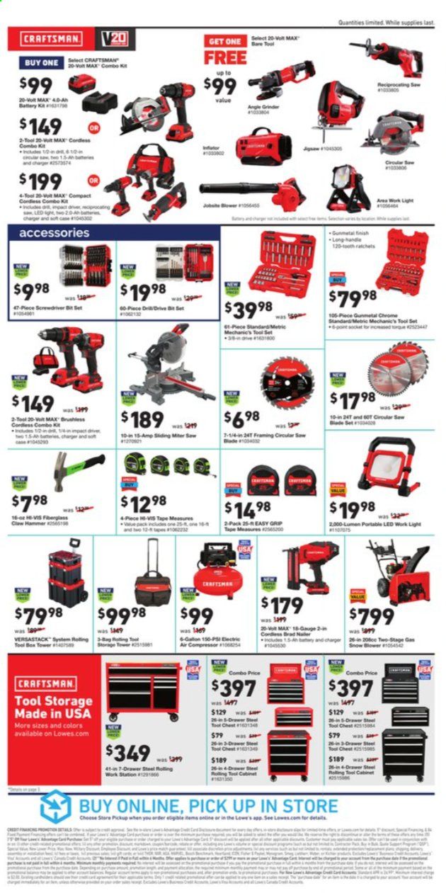 Lowe's Weekly Ad Flyer November 5 to November 18