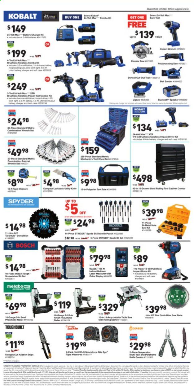 Lowe's Weekly Ad Flyer November 5 to November 18